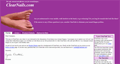 Desktop Screenshot of clearnails.com